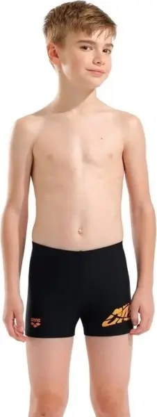 Плавки-боксеры детские Arena LETTERING SWIM SHORT черные 010864-500
