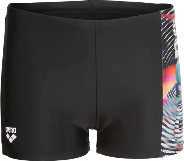 Плавки-боксеры детские Arena LIT LOGO SWIM SHORT черные 010692-550