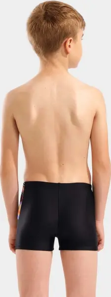 Плавки-боксеры детские Arena LIT LOGO SWIM SHORT черные 010692-550