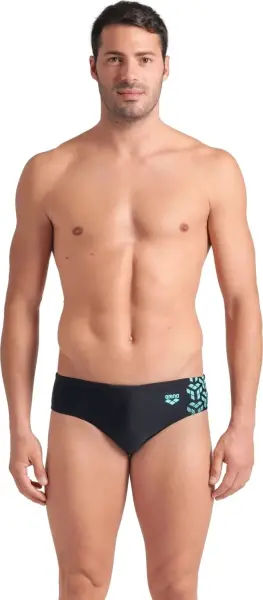 Плавки-брифи Arena KIKKO V SWIM BRIEFS чорно-бірюзові 006750-508