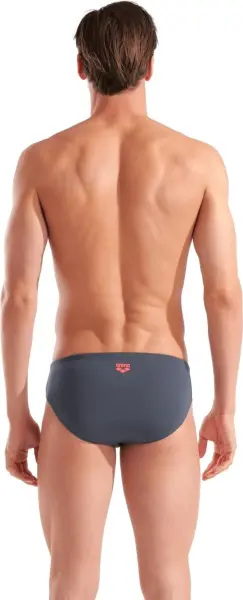 Плавки-брифи Arena POSEIDONIA SWIM BRIEFS темно-сіро-рожеві 009075-504