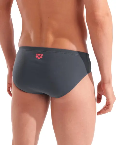 Плавки-брифи Arena POSEIDONIA SWIM BRIEFS темно-сіро-рожеві 009075-504