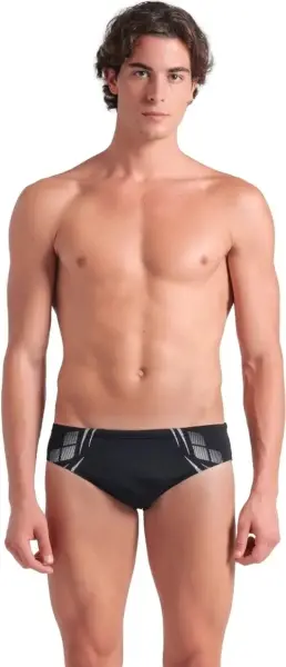 Плавки-брифы Arena POSEIDONIA SWIM BRIEFS черно-белые 009075-501