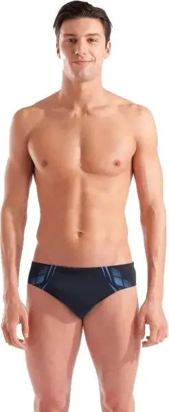 Плавки-брифы Arena POSEIDONIA SWIM BRIEFS черно-голубые 009075-508