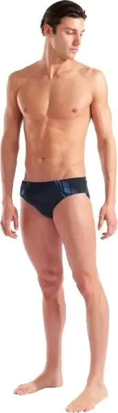 Плавки-брифы Arena POSEIDONIA SWIM BRIEFS черно-голубые 009075-508