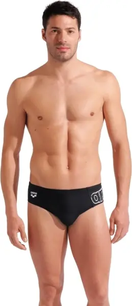 Плавки-брифи Arena SCRATCHY SWIM BRIEFS чорно-білі 010282-500