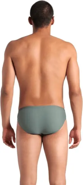 Плавки-брифи Arena STRIPE SWIM BRIEFS темно-зелено-чорно-білі 007929-650