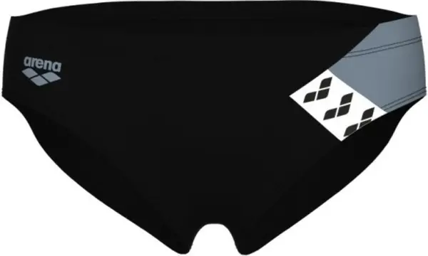 Плавки-брифы Arena STRIPE SWIM BRIEFS черно-серо-белые 007929-550