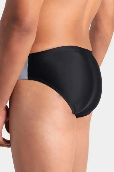 Плавки-брифы Arena STRIPE SWIM BRIEFS черно-серо-белые 007929-550
