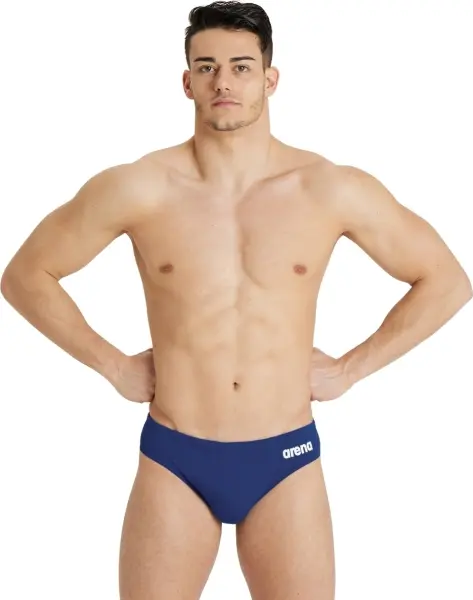Плавки-брифи Arena TEAM SWIM BRIEFS SOLID темно-синьо-білі 004773-750