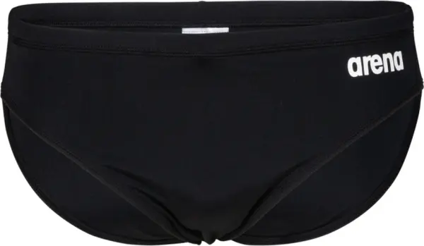 Плавки-брифи Arena TEAM SWIM BRIEFS SOLID чорно-білі 004773-550