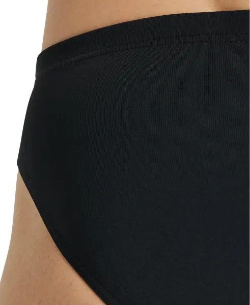 Плавки-брифи Arena TEAM SWIM BRIEFS SOLID чорно-білі 004773-550