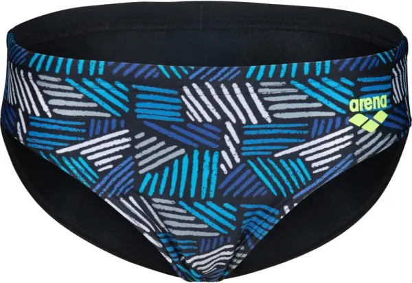 Плавки-брифы детские Arena CANDIES SWIM BRIEFS черно-сине-серые 010301-550