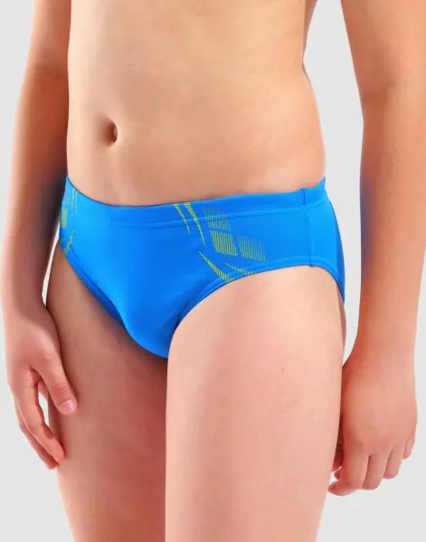 Плавки-брифи дитячі Arena POSEIDONIA SWIM BRIEFS блакитно-жовті 009009-806