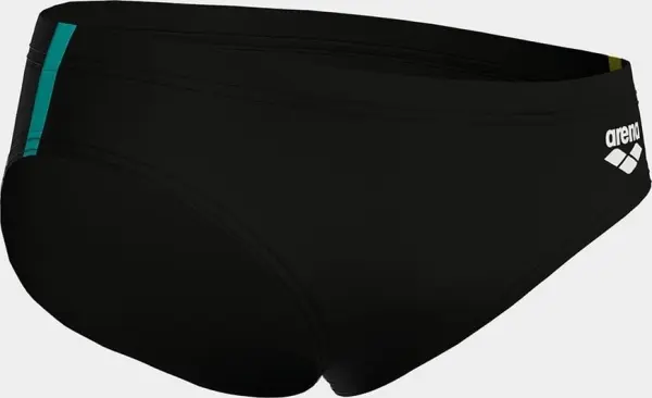 Плавки-брифи дитячі Arena SWIM BRIEFS SOLID чорно-жовто-блакитні 008371-583