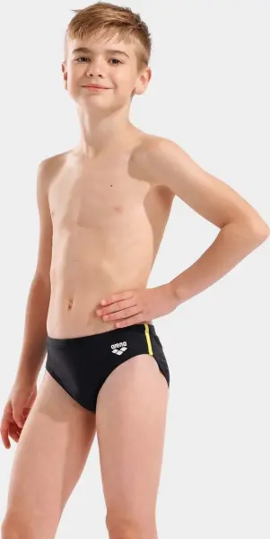 Плавки-брифи дитячі Arena SWIM BRIEFS SOLID чорно-жовто-блакитні 008371-583