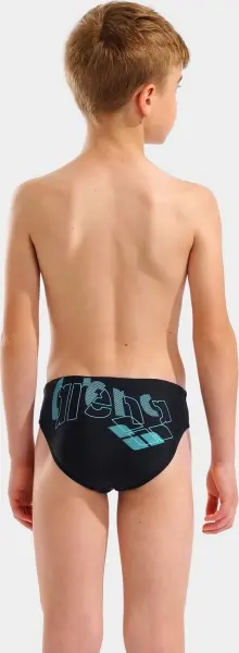 Плавки-брифи дитячі Arena TALES SWIM BRIEFS чорно-бірюзові 009086-508