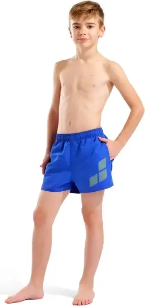 Шорти пляжні дитячі Arena BEACH SHORT LOGO R синьо-жовті 006446-862