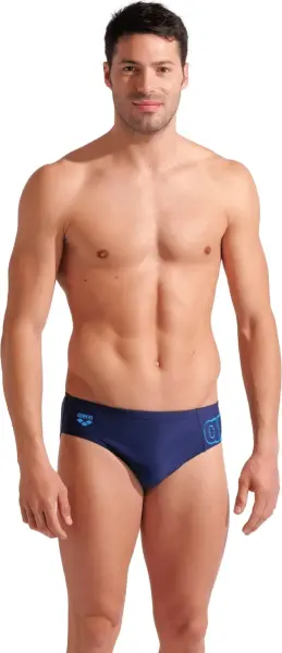 Плавки-брифи Arena SCRATCHY SWIM BRIEFS темно-синьо-блакитні 010282-700
