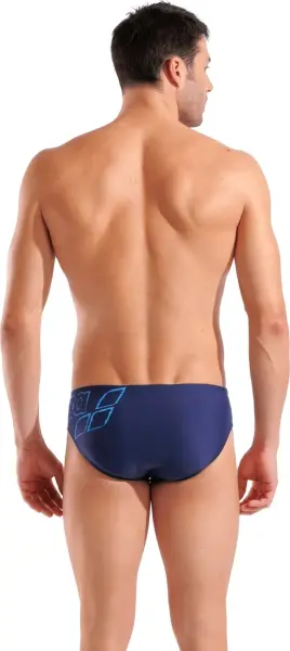 Плавки-брифи Arena SCRATCHY SWIM BRIEFS темно-синьо-блакитні 010282-700