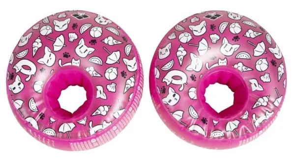 Нарукавники для плавання надувні дитячі Arena FRIENDS FLOATING ARMBAND рожево-білі 95253-910