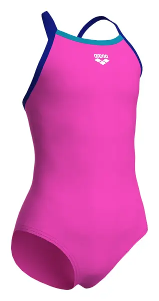 Купальник злитий дитячий Arena SWIMSUIT LIGHT DROP SOLID рожево-синій 005919-988