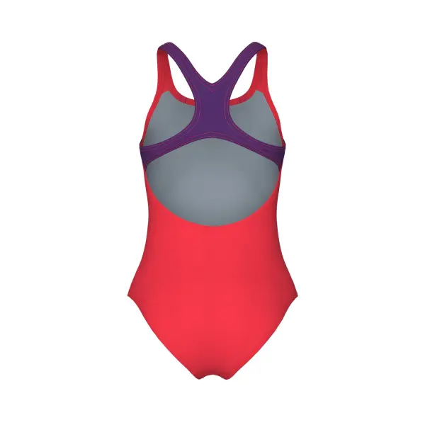 Купальник злитий дитячий Arena GRAPHIC SWIMSUIT SWIM PRO BACK помаранчево-фіолетовий 011184-370