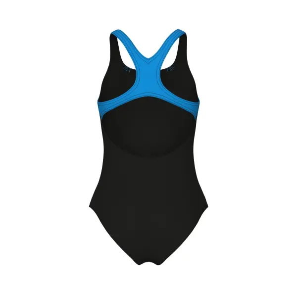 Купальник злитий дитячий Arena GRAPHIC SWIMSUIT SWIM PRO BACK чорно-блакитний 011184-580