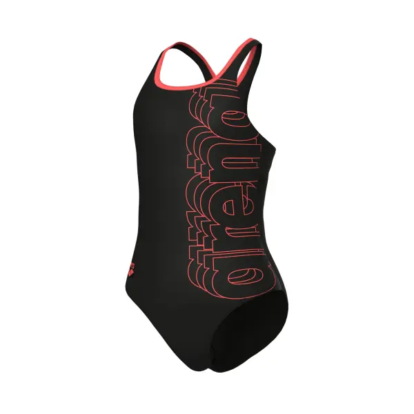Купальник злитий дитячий Arena DETAIL SWIMSUIT SWIM PRO BACK чорно-кораловий 011743-530