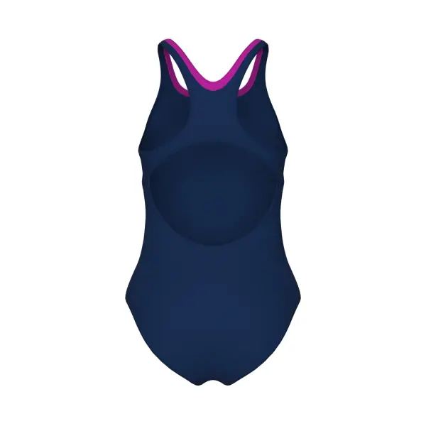 Купальник злитий дитячий Arena BAY SWIMSUIT SWIM PRO BACK темно-синьо-рожевий 011885-790