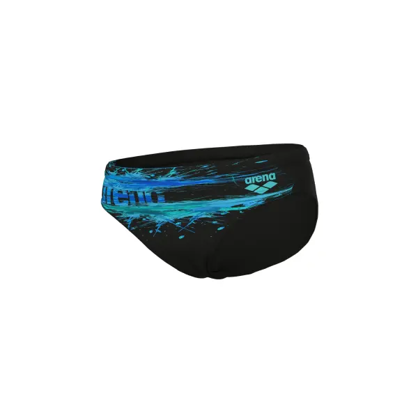 Плавки-брифи дитячі Arena PAINT SWIM BRIEFS чорно-бірюзові 011800-550