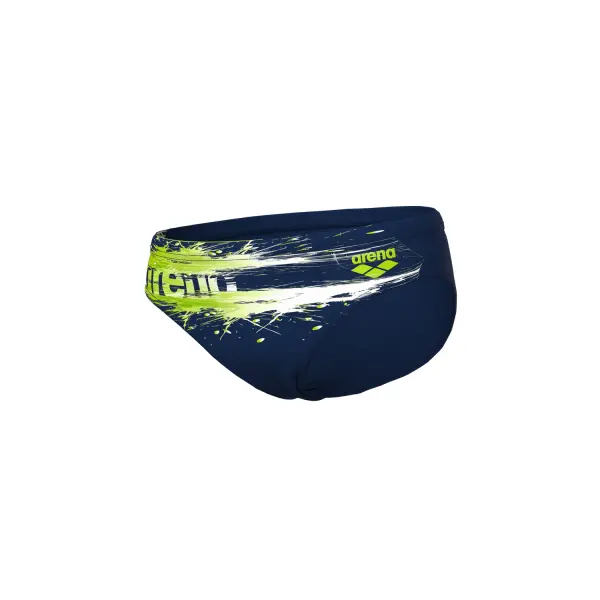 Плавки-брифи дитячі Arena PAINT SWIM BRIEFS темно-синьо-салатові 011800-750