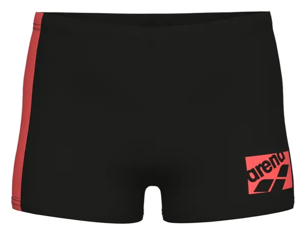 Плавки-боксери дитячі Arena LOGO SWIM SHORT чорно-коралові 011849-500