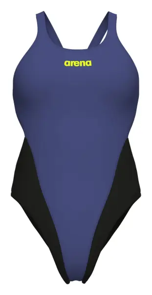 Купальник злитий жіночий Arena TEAM SWIMSUIT SWIM TECH SOLID темно-синьо-чорний 004763-851