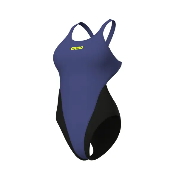 Купальник злитий жіночий Arena TEAM SWIMSUIT SWIM TECH SOLID темно-синьо-чорний 004763-851