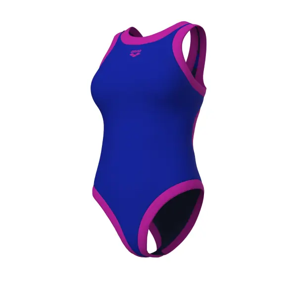 Купальник злитий жіночий Arena BOLD LINES SWIMSUIT синьо-фіолетовий 011576-889