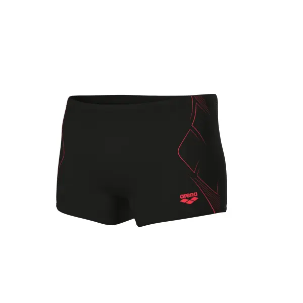 Плавки-боксери Arena GRAPHIC SWIM SHORT чорно-коралові 011186-505