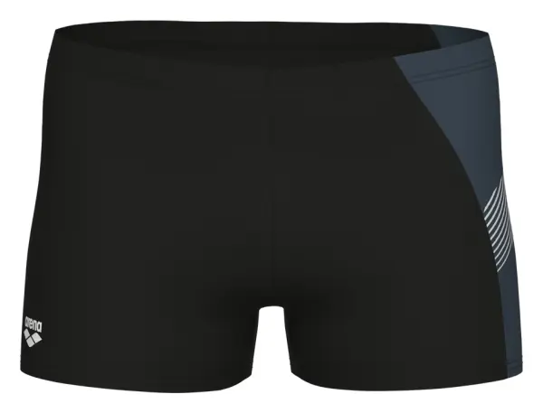 Плавки-боксери Arena PRINTED SPLICE SWIM SHORT чорно-сірі 011837-551