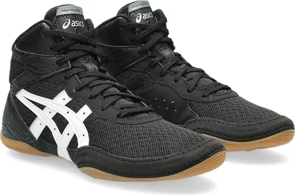 Борцовки дитячі Asics MATFLEX 7 чорно-білі 1084A011-001