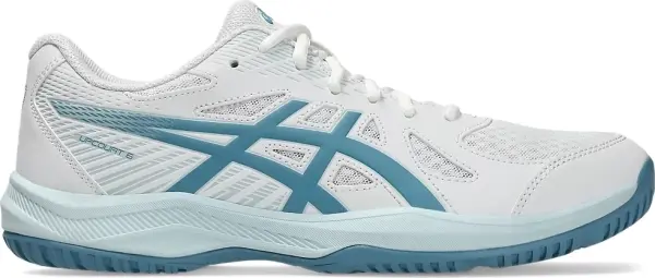 Кроссовки волейбольные Asics UPCOURT 6 бело-дымчато-голубые 1071A104-105