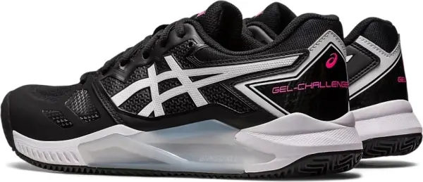 Кросівки тенісні Asics GEL-CHALLENGER 13 CLAY чорно-біло-рожеві 1041A221-003