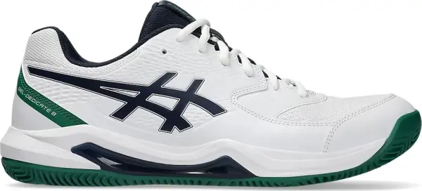 Кроссовки теннисные Asics GEL-DEDICATE 8 CLAY бело-зелено-темно-синие 1041A448-105