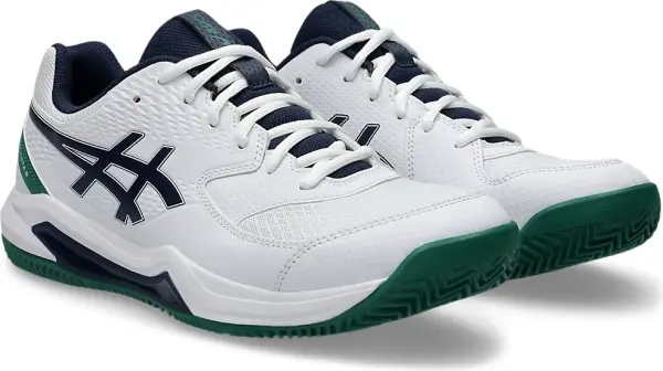 Кроссовки теннисные Asics GEL-DEDICATE 8 CLAY бело-зелено-темно-синие 1041A448-105