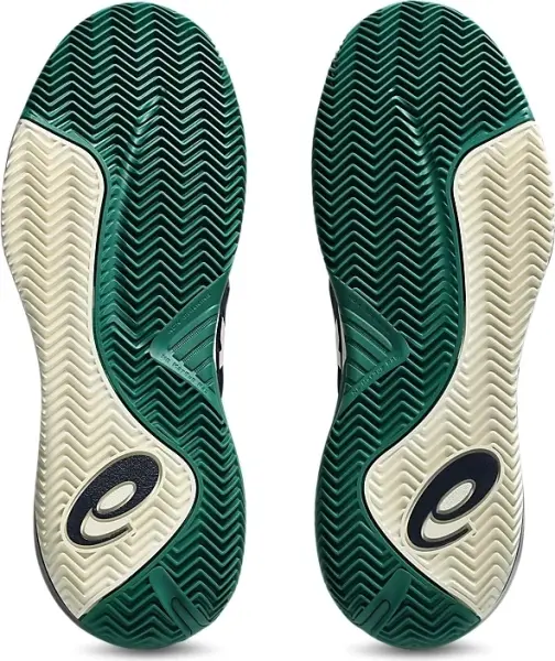 Кроссовки теннисные Asics GEL-RESOLUTION X CLAY темно-сине-бело-зеленые 1041A485-400