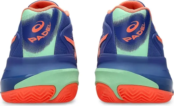 Кроссовки теннисные Asics GEL-RESOLUTION X PADEL сине-оранжево-мятные 1041A492-402
