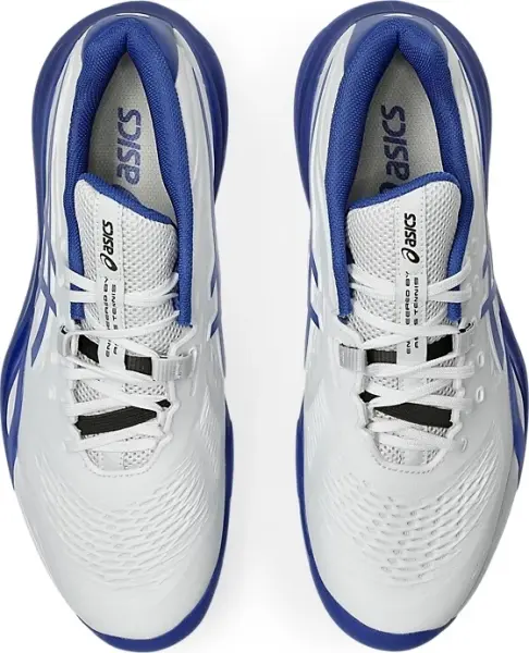 Кроссовки теннисные Asics GEL-RESOLUTION X бело-синие 1041A481-101