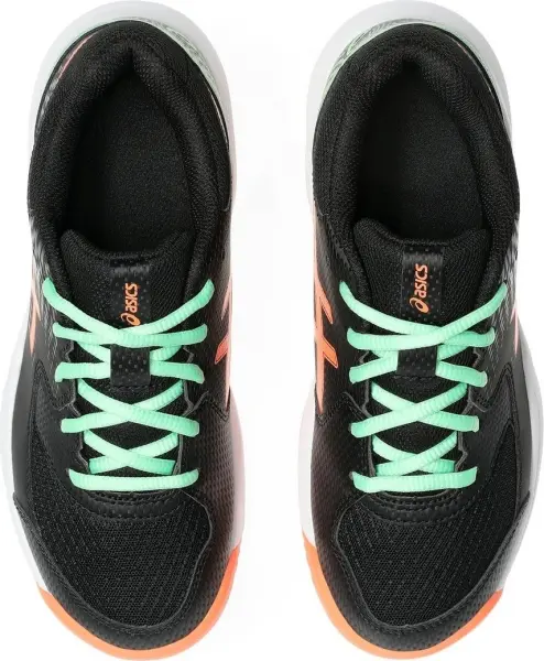 Кроссовки теннисные детские Asics GEL-DEDICATE 8 PADEL черно-оранжево-мятные 1044A064-002