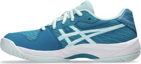 Кроссовки теннисные детские Asics GEL-GAME 9 сине-бирюзово-голубые 1044A052-406