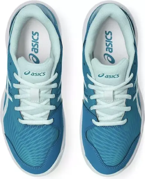 Кроссовки теннисные детские Asics GEL-GAME 9 сине-бирюзово-голубые 1044A052-406