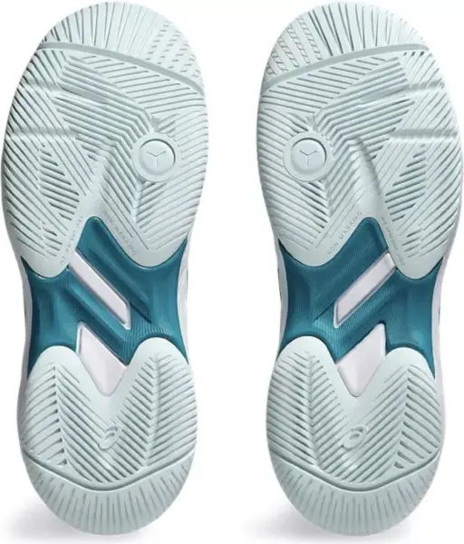 Кроссовки теннисные детские Asics GEL-GAME 9 сине-бирюзово-голубые 1044A052-406